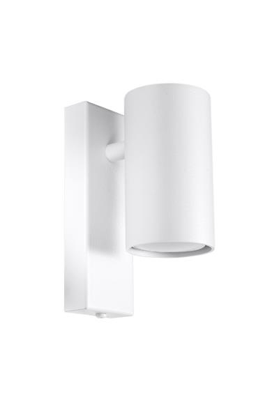 Kinkiet UTTI biały + 1x Żarówka LED GU-10 3000K Ciepła 7W 620lm