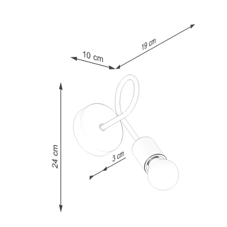 Kinkiet EMBER biały