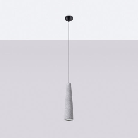 Lampa wisząca ELECTRA beton + 1x Żarówka LED GU-10 3000K Ciepła 7W 510lm