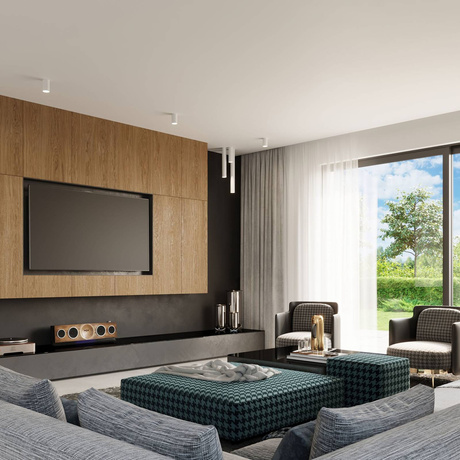 Plafon LAGOS 40 biały + 1x Żarówka LED GU-10 3000K Ciepła 7W 620lm