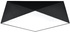 Plafon HEXA 45 CZARNY + 3x Żarówka LED E27 3000K Ciepła 7,5W 620lm