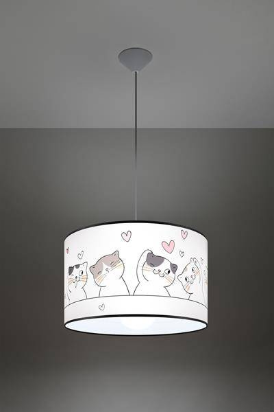 Lampa wisząca CAT 40 + 1x Żarówka LED E27 4000K Zimna 7,5W 650lm