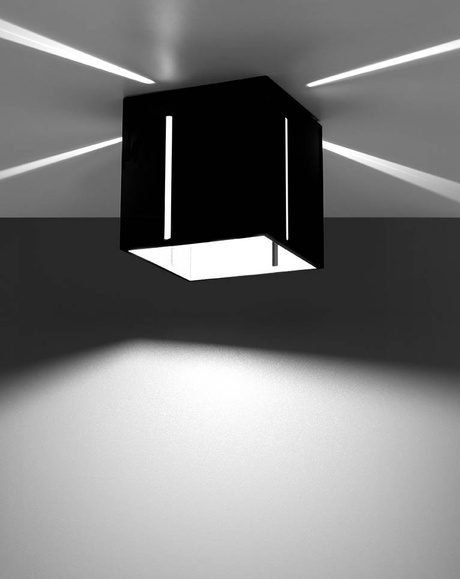 Plafon PIXAR czarny + 1x Żarówka LED G9 4000K Zimna 4,5W 530lm