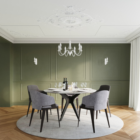 Żyrandol MINERWA 7 biały + 7x Żarówka LED E14 3000K Ciepła 7,5W 620lm