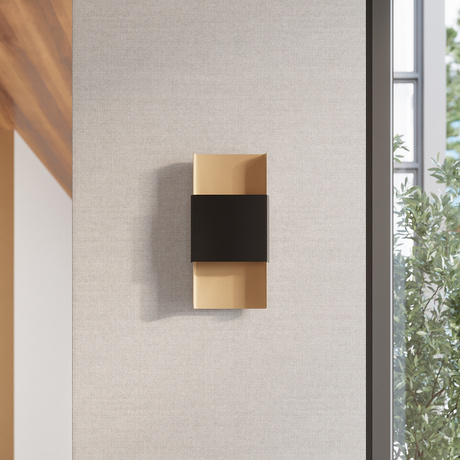 Kinkiet DURLIN złoty/czarny + 2x Żarówka LED G9 3000K Ciepła 4,5W 450lm