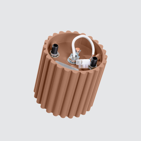 Plafon AURA 1 mocca GU10 + 1X Żarówka LED GU-10 3000K Ciepła 7W 510lm