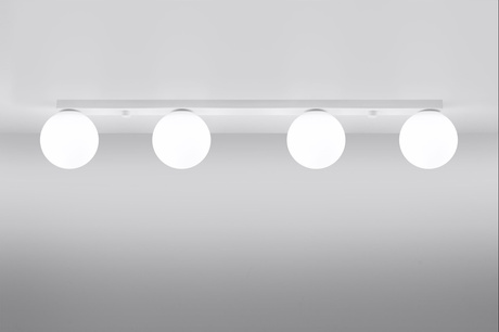 Plafon YOLI 4 biały + 4x Żarówka LED G9 4000K Zimna 4,5W 460lm