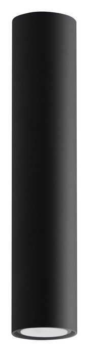 Plafon LAGOS 30 czarny + 1x Żarówka LED GU-10 3000K Ciepła 7W 620lm