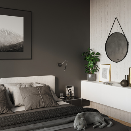 Kinkiet AXIL czarny + 1x Żarówka LED G9 3000K Ciepła 4,5W 510lm