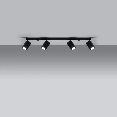 Plafon MERIDA 4L czarny