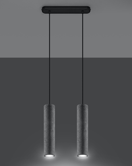 Lampa wisząca LUVO 2 + 2x Żarówka LED GU-10 3000K Ciepła 7W 620lm