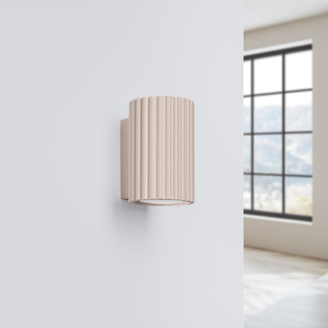 Kinkiet KARBON 10 taupe + 1X Żarówka LED GU-10 4000K Zimna 7W 530lm