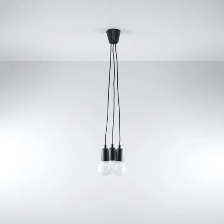 Lampa wisząca DIEGO 3 czarna
