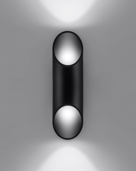 Kinkiet PENNE 30 czarny + 1x Żarówka LED G9 4000K Zimna 4,5W 530lm