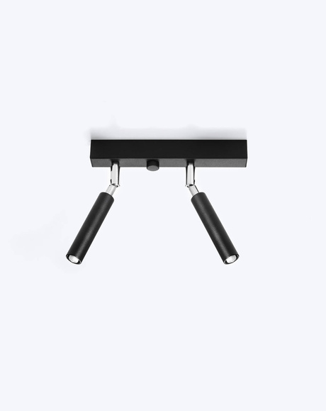 Plafon EYETECH 2 czarny + 2x Żarówka LED G9 3000K Ciepła 3W 192lm