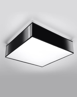 Plafon sufitowy HORUS 35 CZARNY + 2x Żarówka LED E27 4000K Zimna 7,5W 650lm