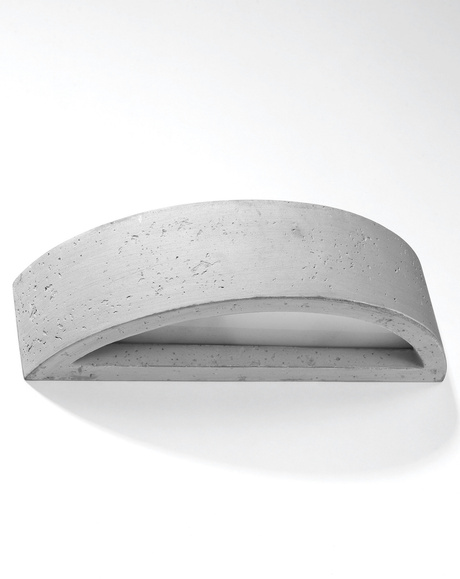 Kinkiet ATENA beton + 1x Żarówka LED E27 4000K Zimna 7,5W 650lm