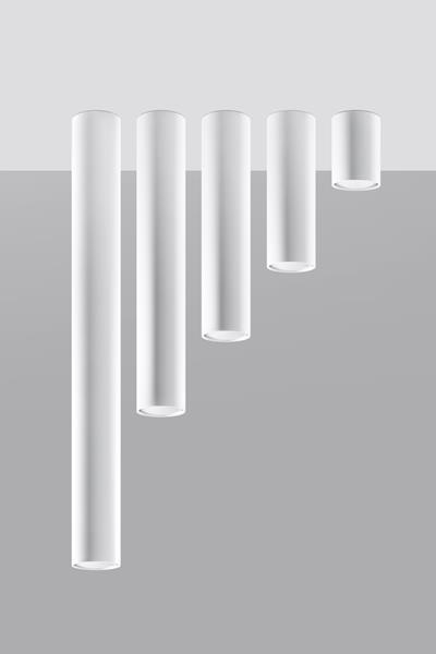 Plafon LAGOS 40 biały + 1x Żarówka LED GU-10 3000K Ciepła 7W 620lm