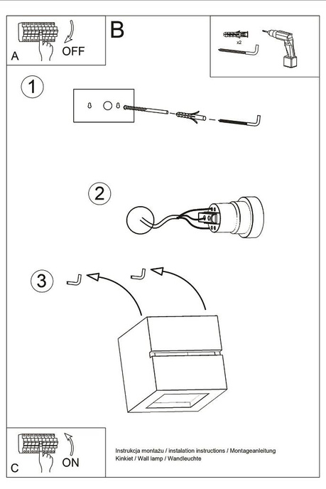 Kinkiet ceramiczny LEO LINE biały + 1x Żarówka LED E27 4000K Zimna 7,5W 650lm