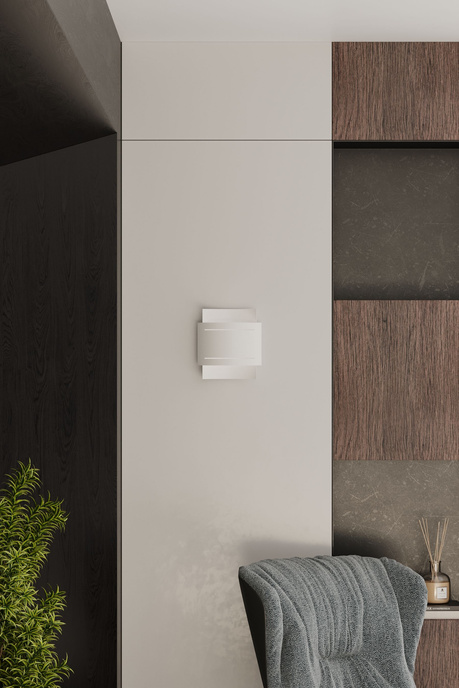 Kinkiet HESTIA biały + 1x Żarówka LED G9 4000K Zimna 4,5W 530lm