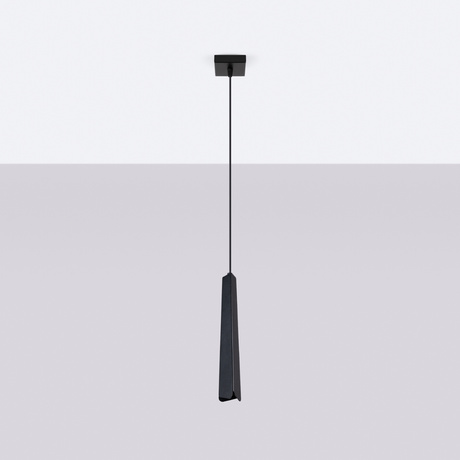 Lampa wisząca PRYSM 1 czarna + 1x Żarówka LED G9 3000K Ciepła 4,5W 450lm