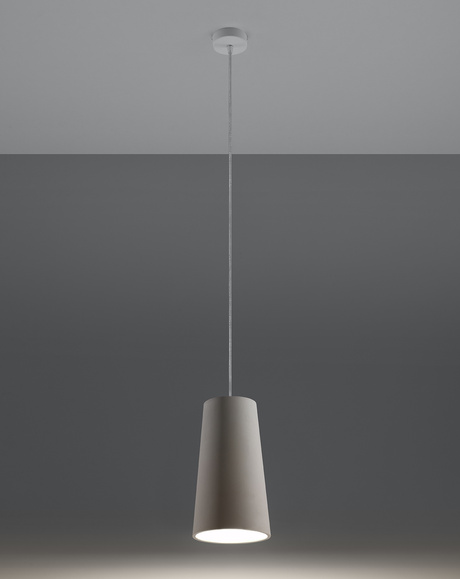 Lampa wisząca ceramiczna GULCAN biała + 1x Żarówka LED E27 3000K Ciepła 7,5W 620lm