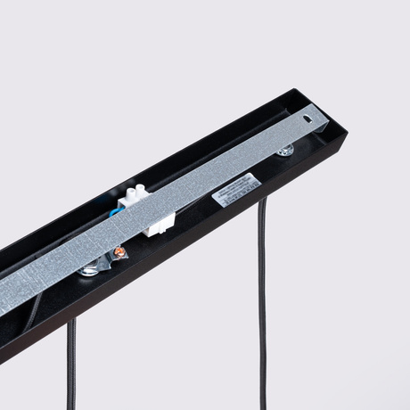 Lampa wisząca KARBON 3L czarny + 3x Żarówka LED GU-10 4000K Zimna 7W 530lm