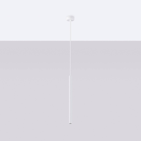 Lampa wisząca ARCHE 1 biała + 1x Żarówka LED G9 4000K Zimna 3W 204lm