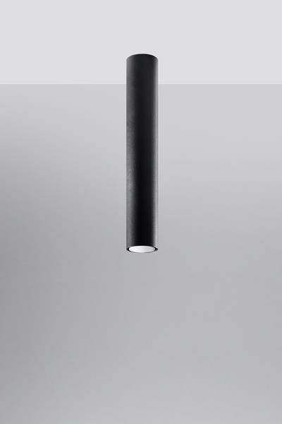 Plafon LAGOS 40 czarny + 1x Żarówka LED GU-10 4000K Zimna 7W 630lm