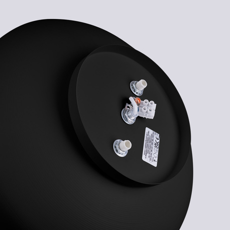 Plafon OMIQ czarny + 4X Żarówka LED E27 3000K Ciepła 7,5W 620lm