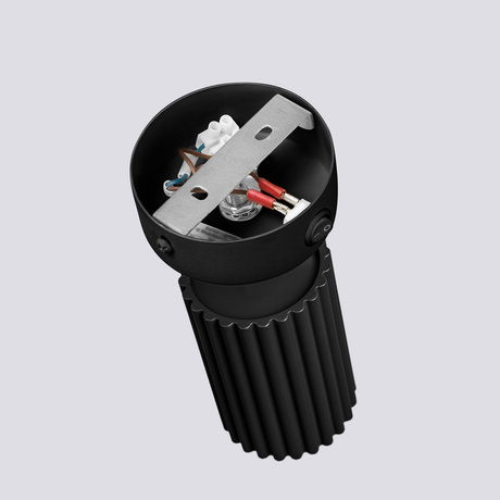 Kinkiet KARBON czarny z włącznikiem + 1x Żarówka LED GU-10 4000K Zimna 7W 530lm