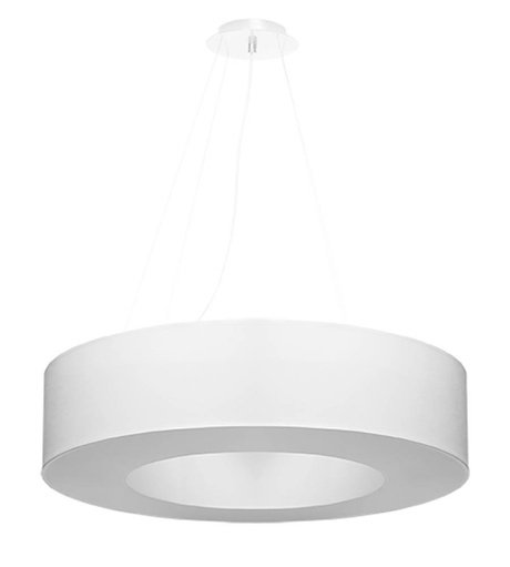 Żyrandol SATURNO 70 biały + 6x Żarówka LED E27 3000K Ciepła 7,5W 620lm