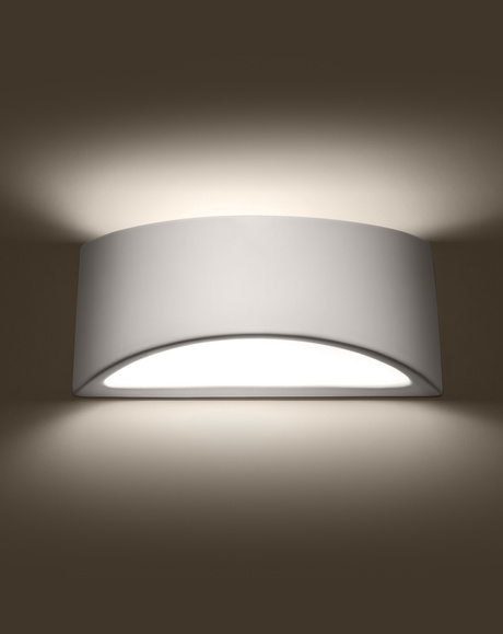 Kinkiet lakierowany VIXEN biały połysk + 1x Żarówka LED G9 4000K Zimna 4,5W 530lm