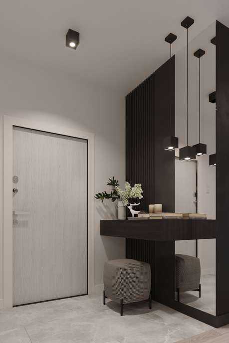 Plafon QUAD 1 czarny + 1x Żarówka LED GU-10 3000K Ciepła 7W 620lm