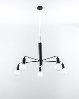 Żyrandol DUOMO 5 + 5x Żarówka LED E27 4000K Zimna 7,5W 650lm