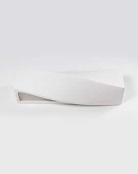 Kinkiet ceramiczny SIGMA biały + 1x Żarówka LED E27 4000K Zimna 7,5W 650lm