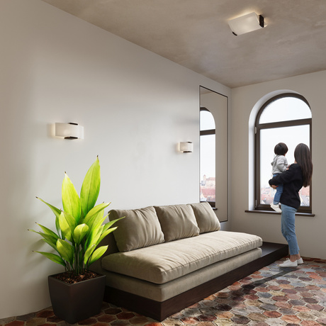 Plafon EMILIO + 2x Żarówka LED E27 3000K Ciepła 7,5W 620lm