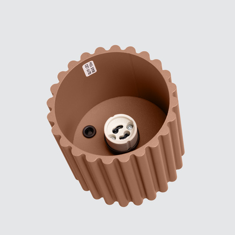 Plafon AURA 1 mocca GU10 + 1X Żarówka LED GU-10 3000K Ciepła 7W 510lm