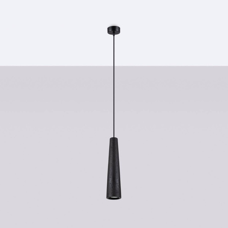 Lampa wisząca ELECTRA czarna beton + 1x Żarówka LED GU-10 4000K Zimna 7W 530lm