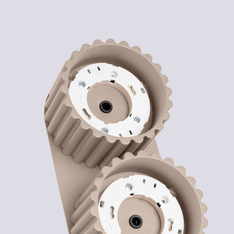 Plafon AURA 2 taupe Gx53 + 2X Żarówka LED GX53 3000K 8W 720lm