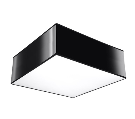 Plafon sufitowy HORUS 25 CZARNY + 1x Żarówka LED E27 3000K Ciepła 7,5W 620lm