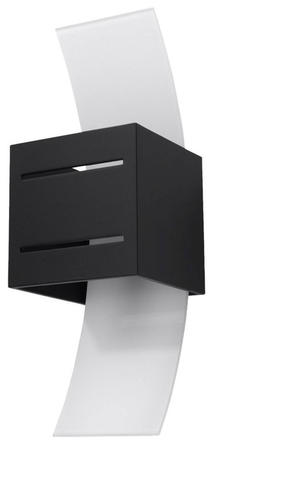 Kinkiet LORETO czarny + 1x Żarówka LED G9 4000K Zimna 4,5W 530lm