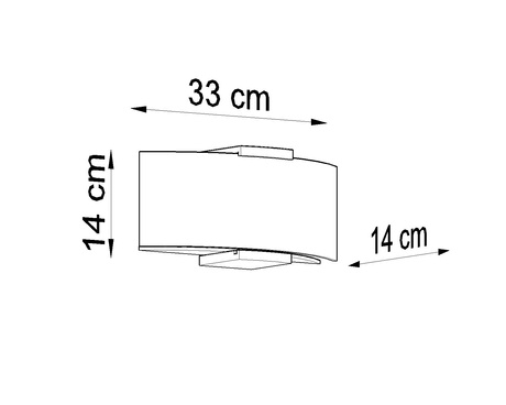 Kinkiet EMILIO + 2x Żarówka LED E14 3000K 8W 620lm