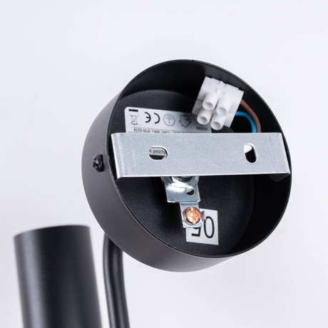 Kinkiet VECTOR czarny + 1X Żarówka LED E27 3000K 7W 760lm