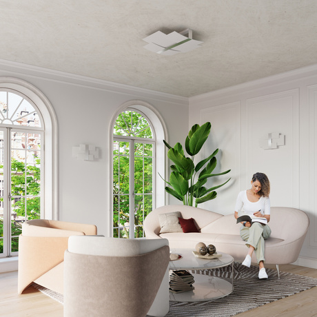 Plafon CELIA chrom + 3x Żarówka LED E27 3000K Ciepła 7,5W 620lm