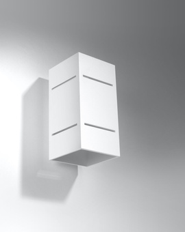 Kinkiet BLOCCO biały + 1x Żarówka LED G9 3000K Ciepła 4,5W 510lm