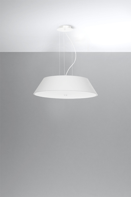 Żyrandol VEGA 60 biały + 5x Żarówka LED E27 4000K Zimna 7,5W 650lm