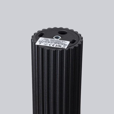 Plafon KARBON 30 czarny + 1x Żarówka LED GU-10 3000K Ciepła 7W 510lm