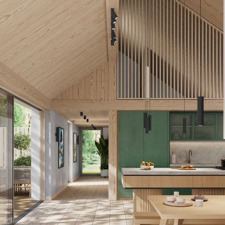 Plafon KARBON 6L czarny + 6x Żarówka LED GU-10 4000K Zimna 7W 530lm