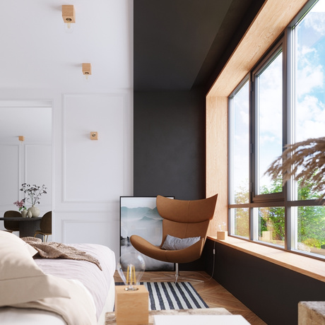 Kinkiet ARIZ naturalne drewno + 1x Żarówka LED E27 3000K Ciepła 7,5W 620lm